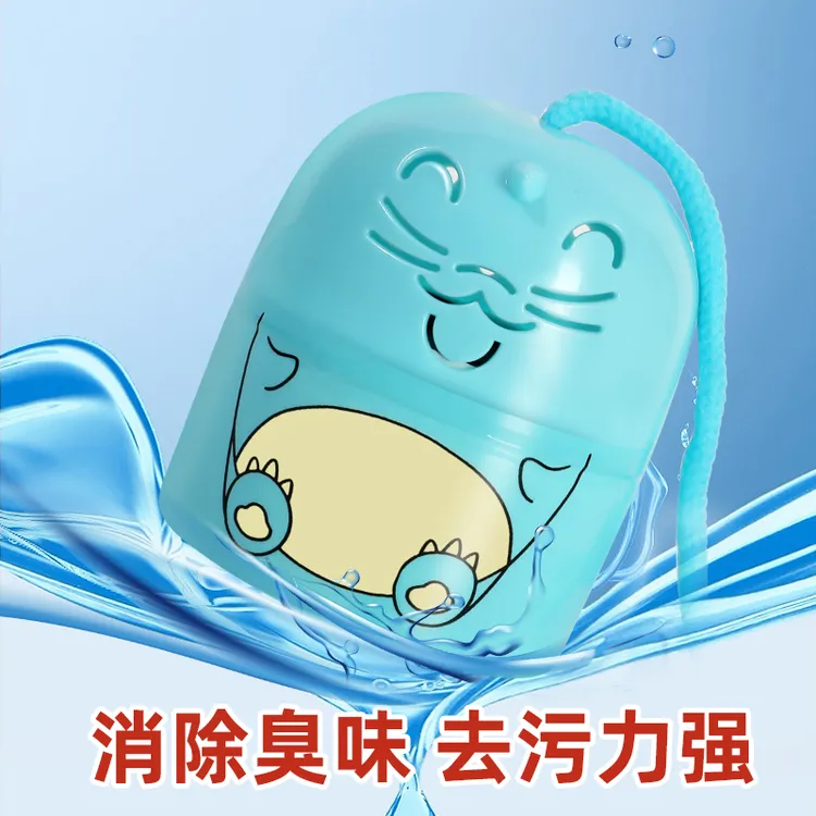 马桶专用小海豹洁厕宝马桶除味除垢魔瓶清洁剂蓝泡泡花香清香型