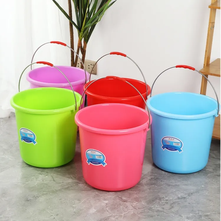 水桶家用塑料桶学生宿舍用多功能加厚圆形洗衣桶手提大号洗澡桶