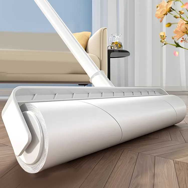【多功能长杆粘毛器】可替换粘毛器家用滚筒式长柄大号除尘吸毛器