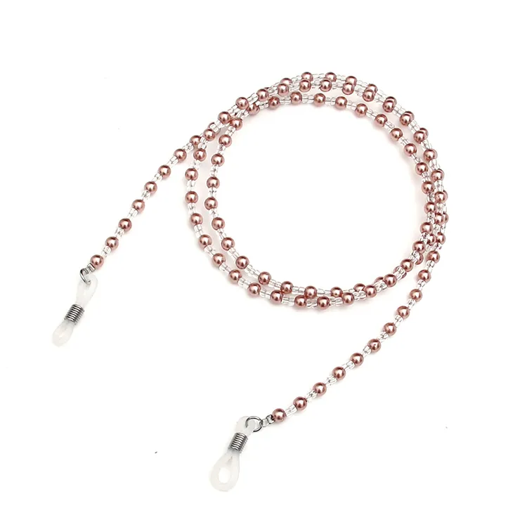 VGO珍珠眼镜挂链手工精美气质好看百搭可调节的挂链眼镜珍珠挂链