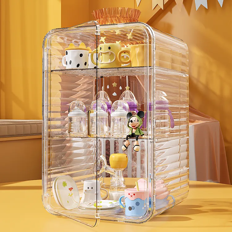 宝宝餐具收纳盒奶瓶收纳箱婴儿专用辅食工具收纳柜碗筷沥水架碗柜