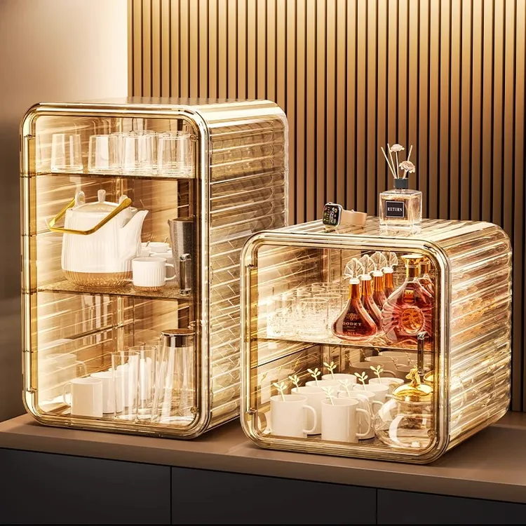 台面杯子收纳置物架水杯茶杯架子高级感轻奢茶具咖啡马克杯收纳盒