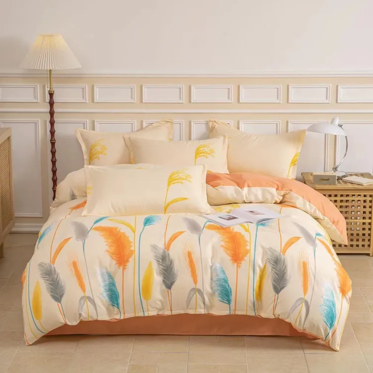 【笑笑专属】皇冠加厚磨毛四件套印花四件套-夜枫物语200cm×230cmQ