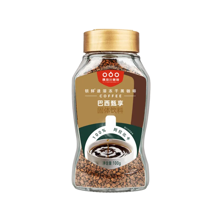TASOGARE隅田川速溶咖啡冻干黑咖啡粉100g×1瓶（最早25年11月到期）