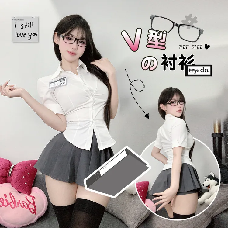 新款百褶裙秘书制服套装性感火辣显瘦衬衫空姐秘书职业装包臀裙女