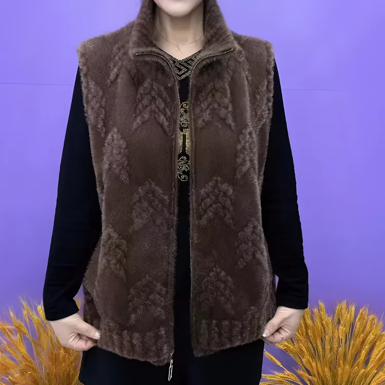 冬季新款加厚保暖毛马甲
