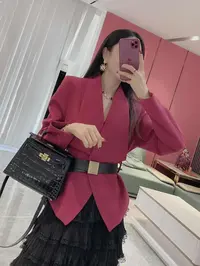 Q【翻领西装】大翻领时尚百搭西装外套（YD101）8468