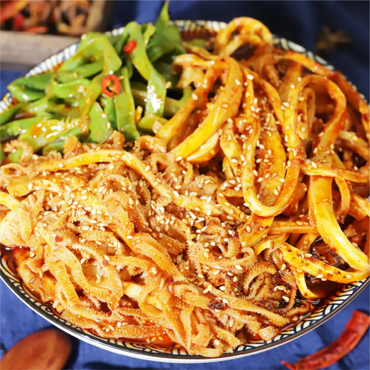 【主播推荐】顺丰  肉大厨冷吃千层肚+冷吃牛黄喉+贡菜685g/罐*2罐