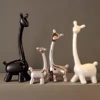 客厅摆件装饰品小鹿一家四口电视柜酒柜家居饰品简约现代轻奢高档