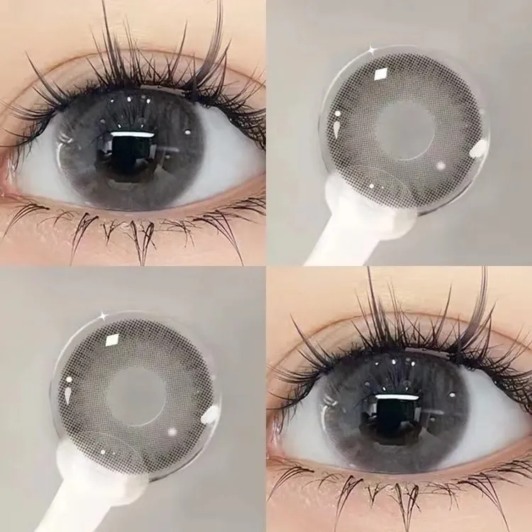 OVOLOOK【日抛10片装】椰椰奶冻美瞳甜美素颜舒适大直径隐形眼镜