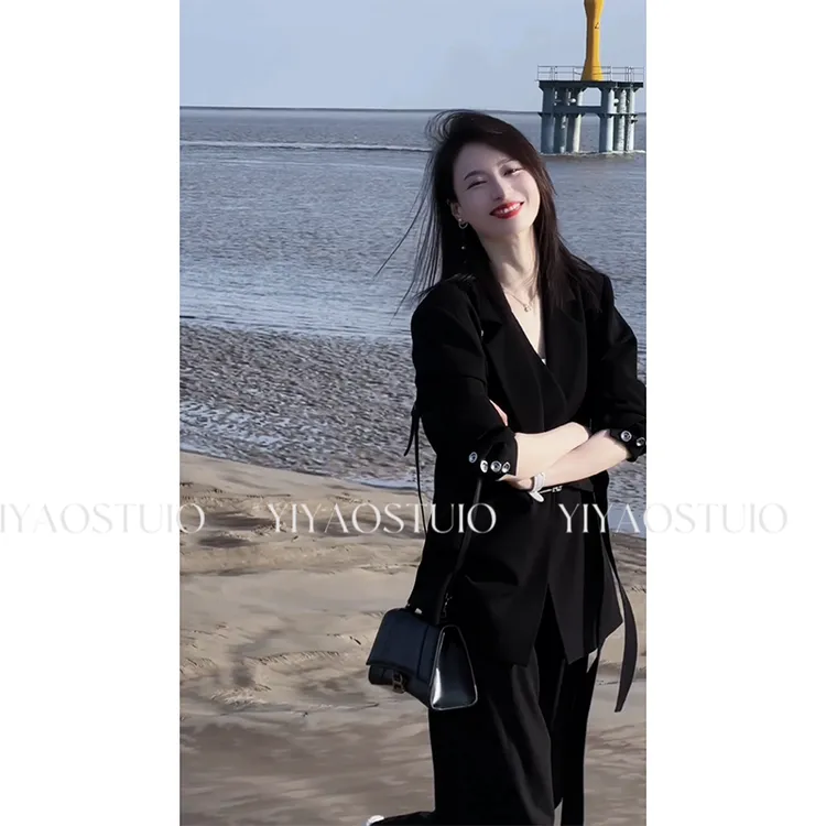 【亦瑶定制】黑桃A/西装  春款高端轻奢气质时尚西装外套 4CWDD3003