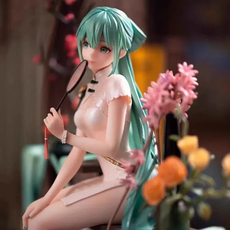 初音未来动漫周边中国风旗袍初音手办景品模型摆件初音未来手办