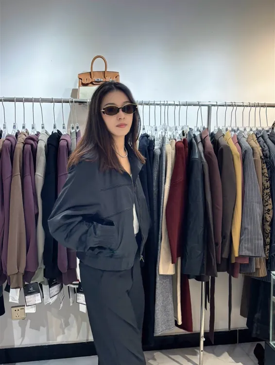 （拉萨发货 邮政包邮）短款外套美式复古翻领长袖