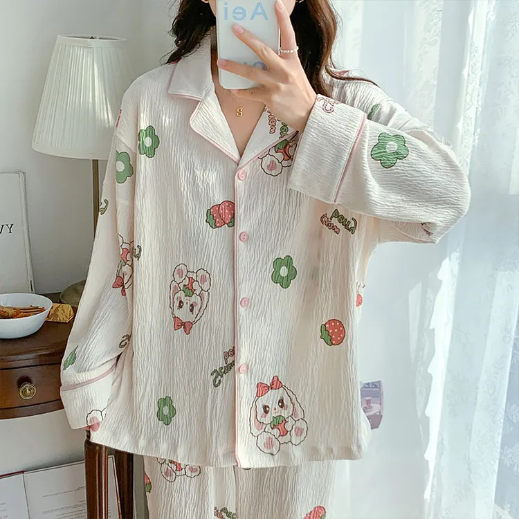 孕妇睡衣女春秋季怀孕期产妇月子服秋冬款纯棉产后哺乳套装家居服