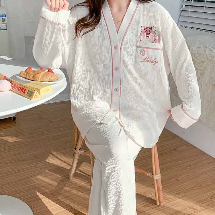 纯棉秋季产后月子服产妇孕妇睡衣女春秋款怀孕期专用哺乳装家居服