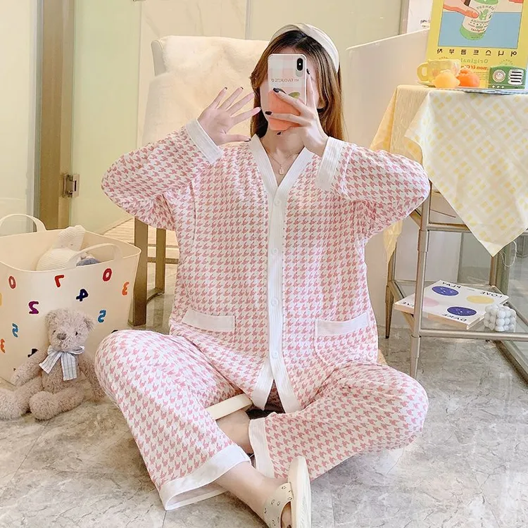 【亏本清仓】纯棉月子服夏季薄款产妇产后哺乳孕妇睡衣两件套可调节