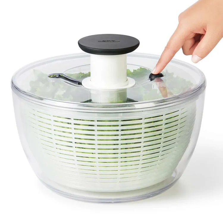 美国OXO蔬菜脱水器家用水果沙拉甩干机 多功能洗菜盆沥水篮厨房用