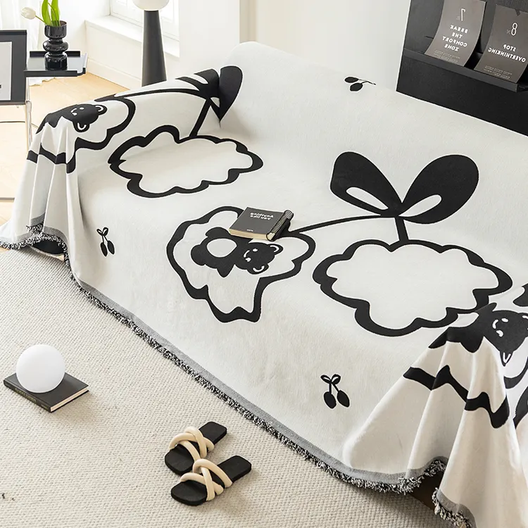 双面沙发盖布高级感沙发毯套罩沙发盖巾全盖防猫抓w小香风沙发巾