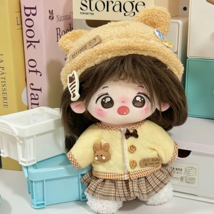 黄油吐司20cm棉花娃娃衣服冬季女娃衣换装无属性可爱萌正版现货