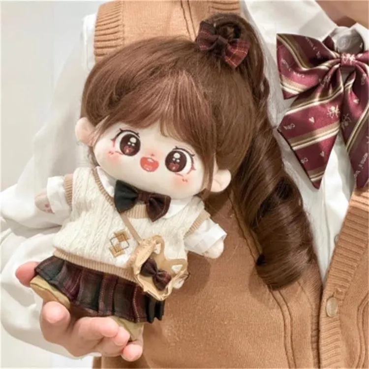 伊人学姐20cm现货娃衣服学院风裙子jk摩卡奶昔套装公主裙无属性