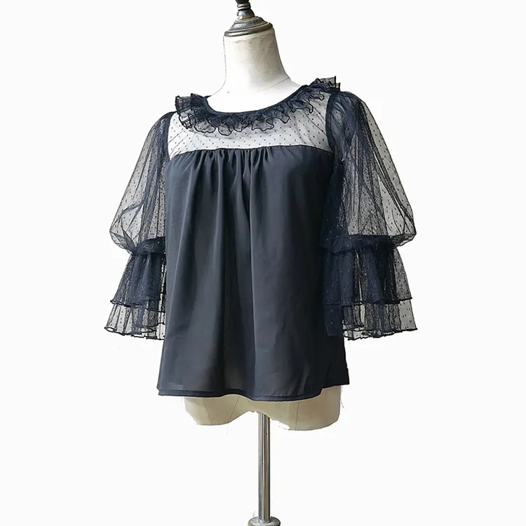 可爱短袖泡泡袖内搭Lolita原创正版百搭夏季少女