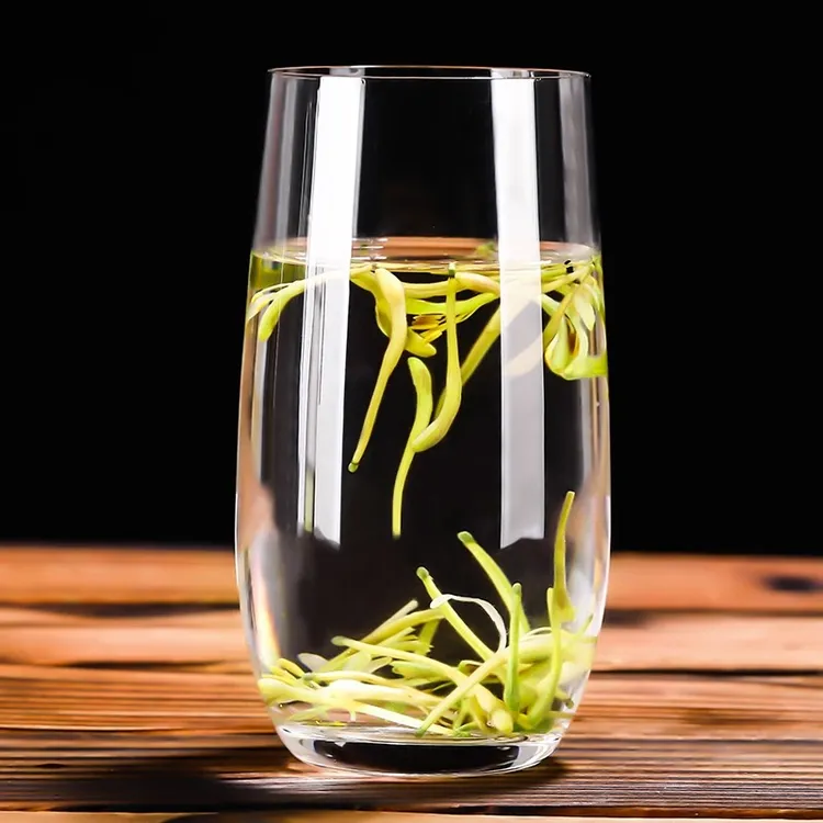 网红家用泡茶杯透明喝水玻璃杯子耐热水杯客厅简约茶杯绿茶
