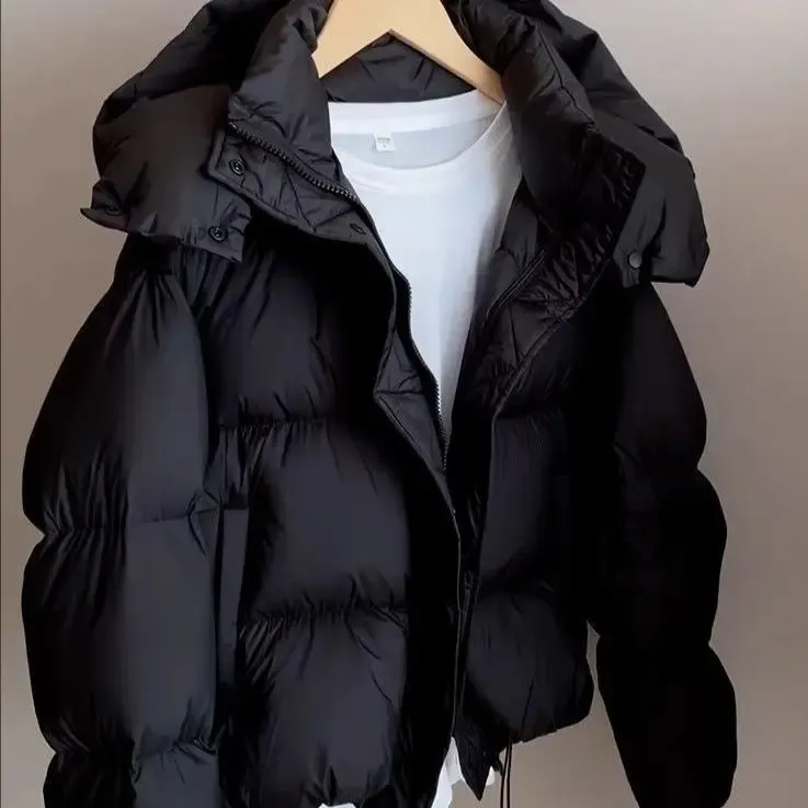 增加前缀内容棉服短款2024新款连帽加厚棉衣面包外套增加后缀内容