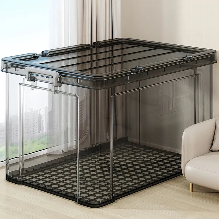 网红收纳筐衣服置物筐玩具整理盒杂物储物筐大容量筐子家庭塑料箱