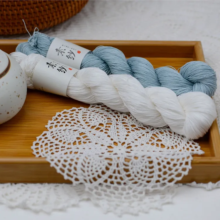 紫陌丁香编织工作室-素纱线/高档蕾丝麻/桌布、衣裙专用钩针线