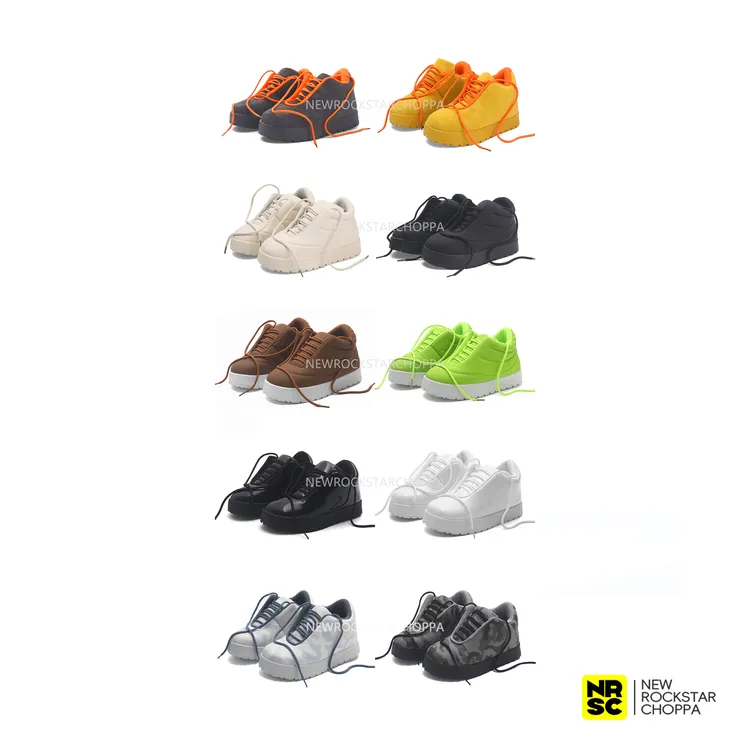 NewRockStarChoppa潮流嘻哈大脚面包鞋 街头小众板鞋高帮说唱穿搭