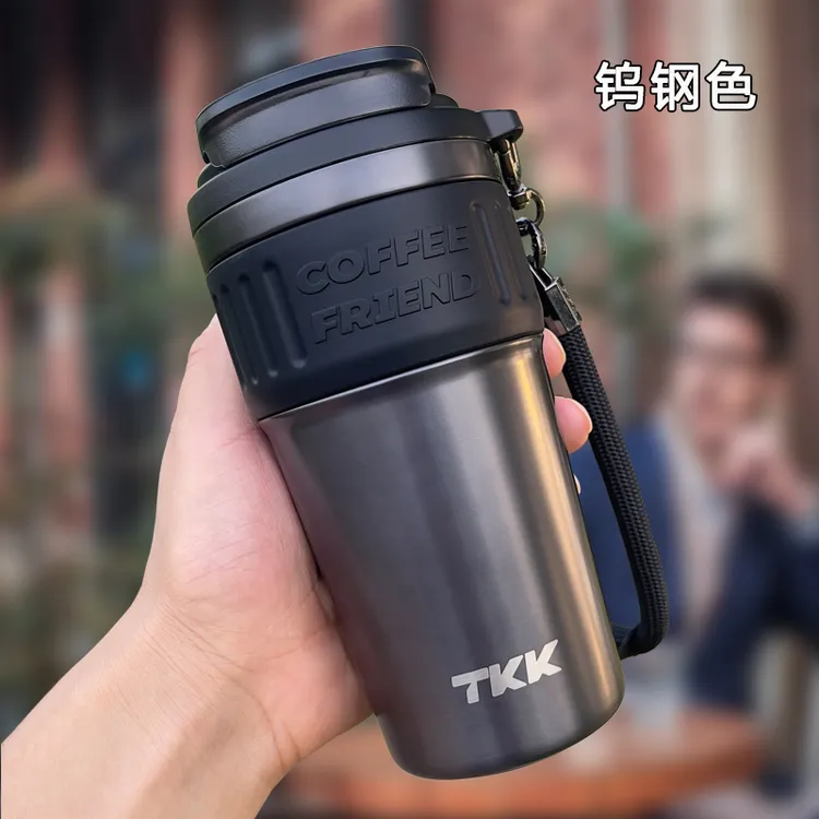 TKK陶瓷内胆咖啡杯保温杯大容量便携316不锈钢健身水杯男款泡茶