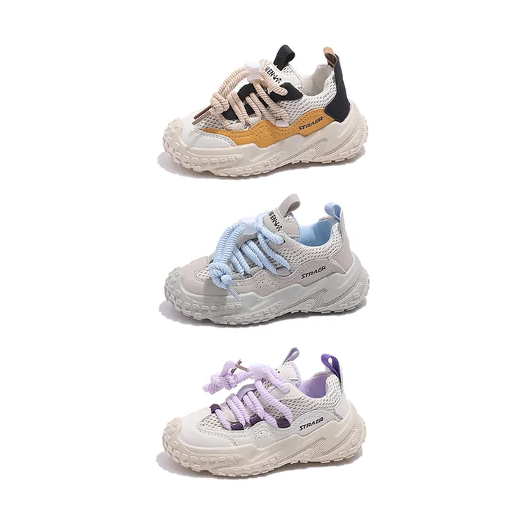 轻便跑步鞋学生软底小白鞋2024春秋防滑老爹鞋25144