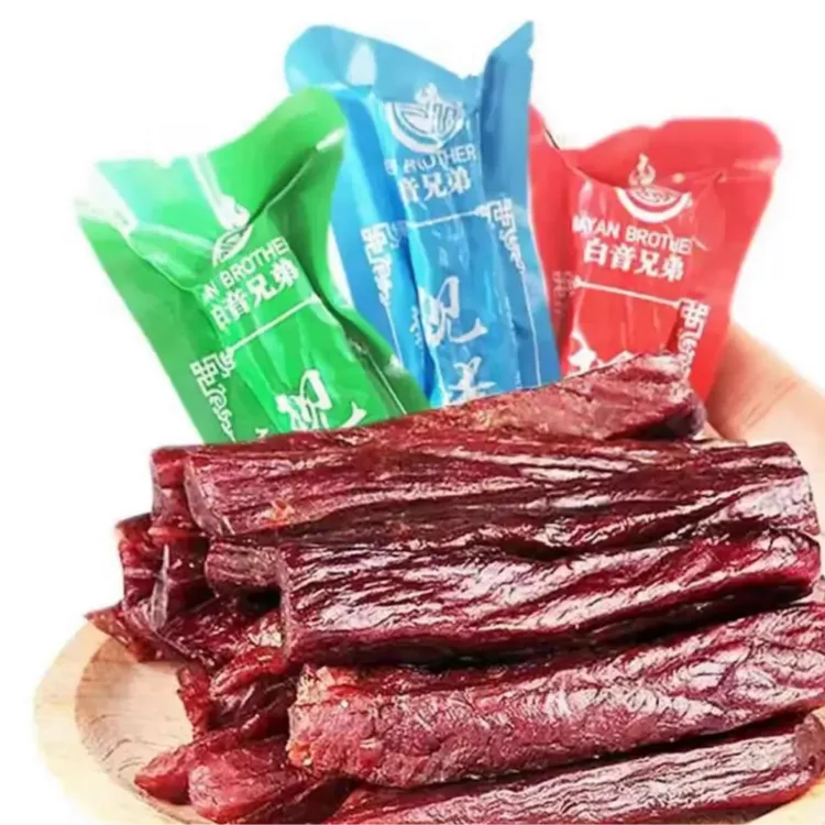 BAIYINXIONGDI/白音兄弟[香辣]168g正品风干牛肉干全干真牛肉