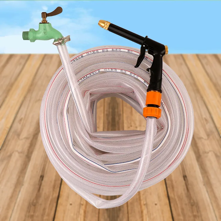 洗车水枪套装家用高压浇花四季防冻晒6分软水管喷枪头工具【5米】