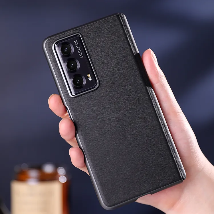 适用荣耀magicvs2中轴magicv2磨砂素皮商务防摔保护硬壳男手机壳