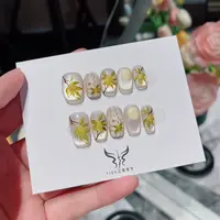 亿哥-【满月】- 设计师纯手绘重工款猫眼月兔纯手工轻奢穿戴美甲