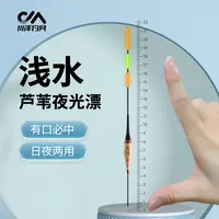 川泽芦苇漂MC高灵敏轻口鲫鱼漂日夜两用夜光电子漂加粗醒目浅水漂