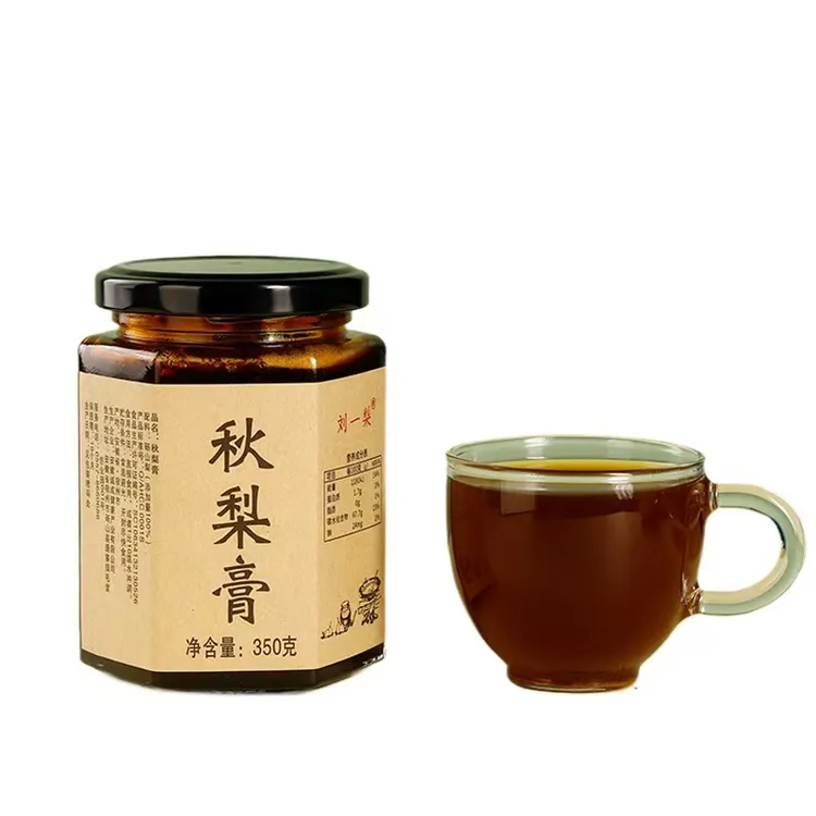 纯梨汁熬制8到10个小时的纯梨膏无任何添加剂