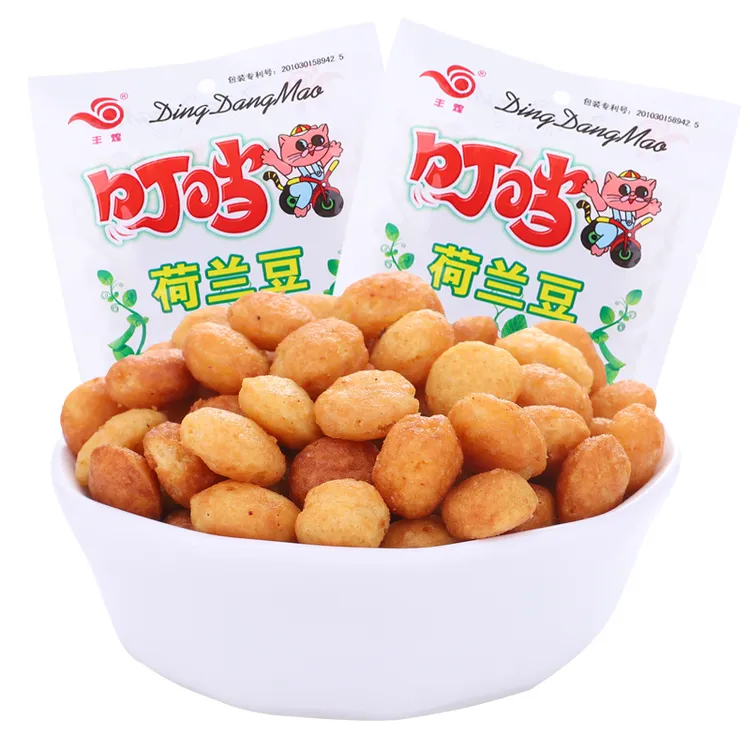 丰煌叮当荷兰豆油炸开袋即食儿童小时候怀旧香脆膨化零食休闲散装