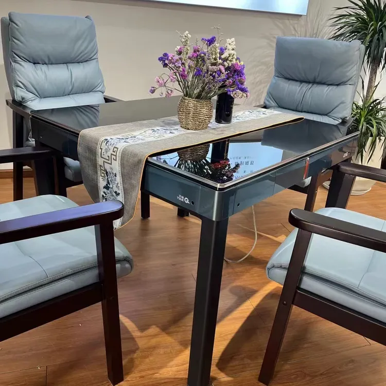 天雀超静音餐桌一体客厅轻奢简约可伸缩全自动过山车麻将桌家用