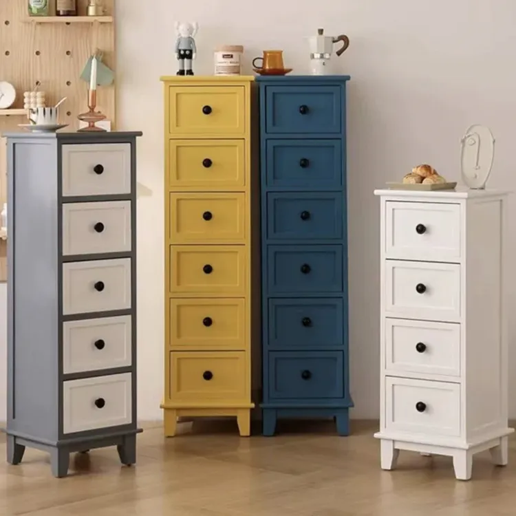 30cm实木五斗柜客厅边角柜卫生间夹缝收纳柜子五斗柜家用超窄角柜