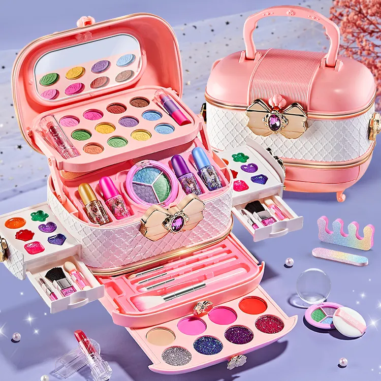 儿童套装化妆品玩具可水洗彩妆盒公主宝宝全套女孩子生日礼物眼影