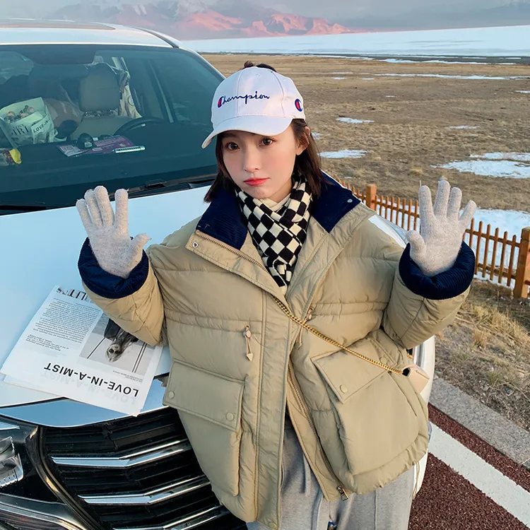 665款-2023冬季新款大码棉服慵懒风宽松加厚棉衣洋气面包服情侣