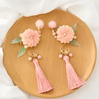 古月家汉服女童冬儿童古风毛球发饰宝宝国风仙气可爱流苏新年对夹