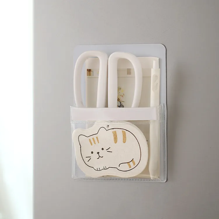 带磁冰箱收纳袋透明杂物袋磁性冰箱贴门磁力厨房收纳高颜值大容量