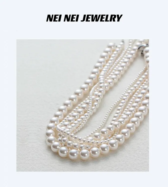 【奶糖】珠珠项链暖白时尚百搭优雅轻奢商品图