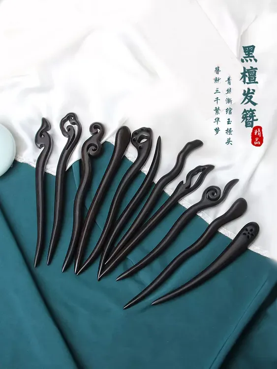 手工木钗木发簪简约日常中国风盘发簪子古风百搭发饰古典青丝头饰