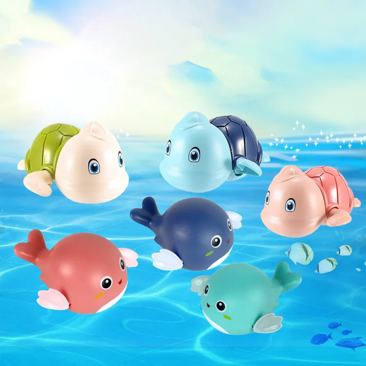宝宝儿童婴儿洗澡玩具沐浴花洒戏水小海豚小黄鸭子小乌龟游泳玩水