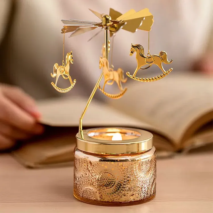 香薰蜡烛香氛礼盒套装伴手礼北欧家用卧室浪漫浮雕杯蜡烛摆件