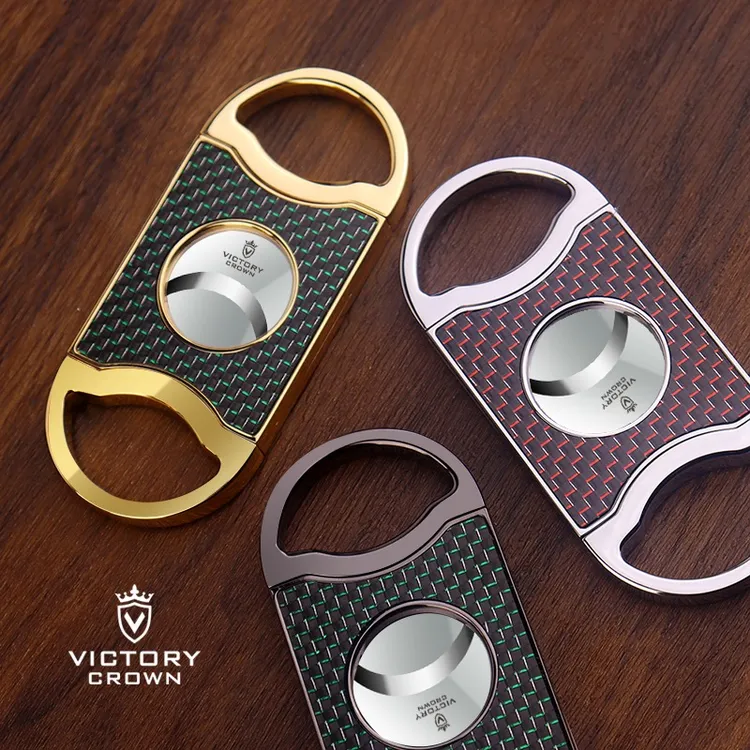 高级双刃切雪茄剪刀德国进口刀片便携锋利顺滑礼盒包装配保护套